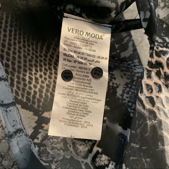 Vero Moda | Patterned See-Through Button Up - Picture 13 of 13